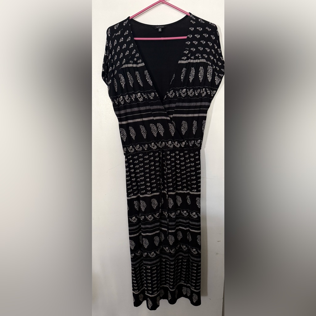 Lucky Brand 95 Viscose Stretchy Maxi Dress